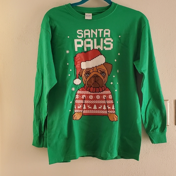 TStars "Santa Paws" long sleeve t-shirt - green - Picture 2 of 7